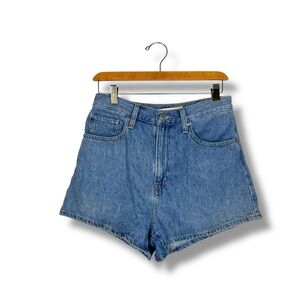 Levi’s High Waist Mom Shorts 90s Wash Size 27 “In a Pinch - Blue” Relaxed Fit